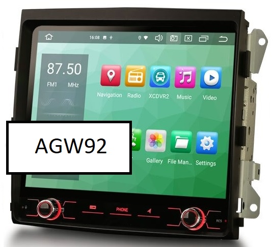 Autoradio AGW92 GPS WIFI Bluetooth USB SD 9 pouces pour PORSCHE Cayenne (processeur 2GHZ)
