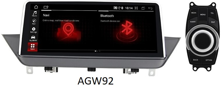 Autoradio AGW92 GPS WIFI Bluetooth USB SD 10 pouces pour BMW X1 E84 (processeur 2GHZ)