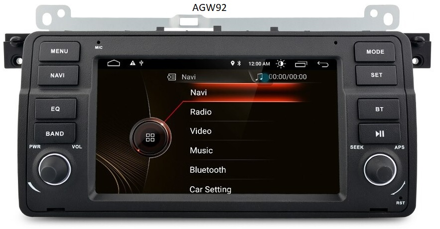 Autoradio AGW92 GPS WIFI Bluetooth USB SD pour BMW E46 srie 3 et M3 (processeur 2GHZ)