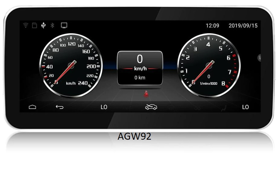 Autoradio AGW92 GPS WIFI Bluetooth USB SD 10 pouces Ultra HD pour MERCEDES Classe V C et GLC (processeur 2GHZ)