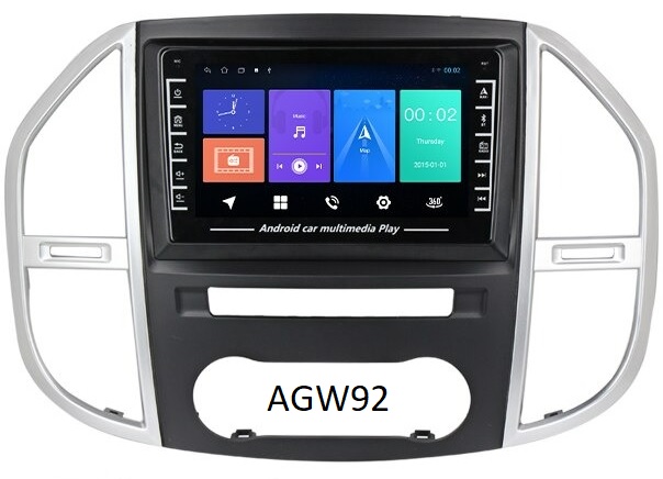 Autoradio AGW92 GPS WIFI Bluetooth USB SD 10 pouces pour MERCEDES Vito 3 (processeur 2GHZ)