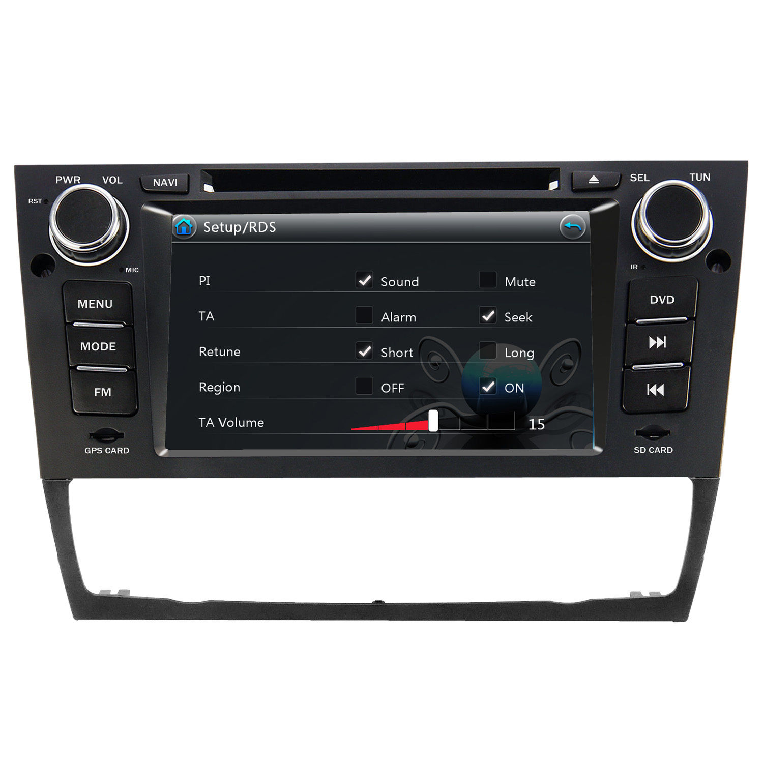 Autoradio AGW92 GPS WIFI DVD CD Bluetooth USB SD pour BMW Srie 3 E90 E91 E92 E93 (processeur 2GHZ)