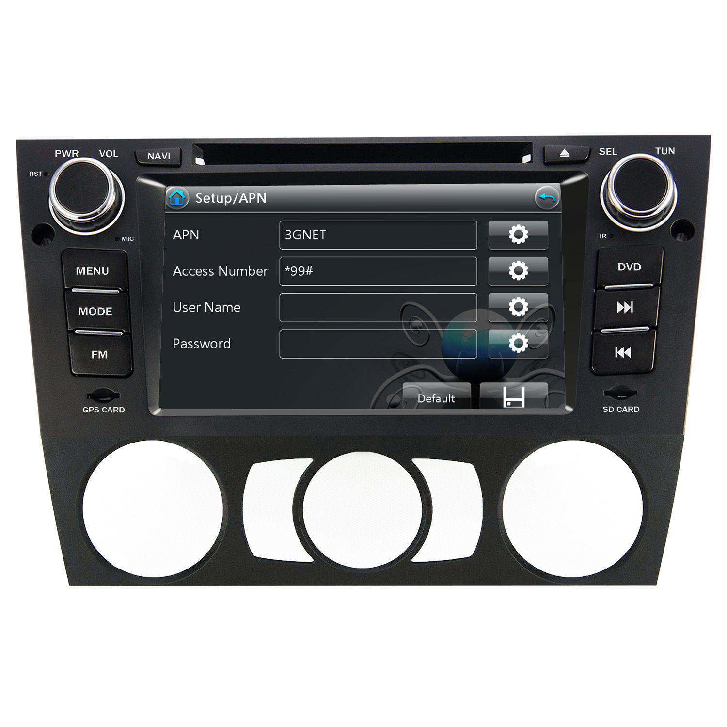 Autoradio AGW92 GPS WIFI DVD CD Bluetooth USB SD pour BMW Srie 3 E90 E91 E92 E93 (processeur 2GHZ)