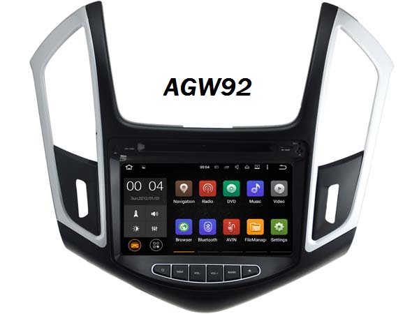 Autoradio AGW92 GPS WIFI DVD CD Bluetooth USB SD 9 pouces pour CHEVROLET Cruze (processeur 2GHZ)