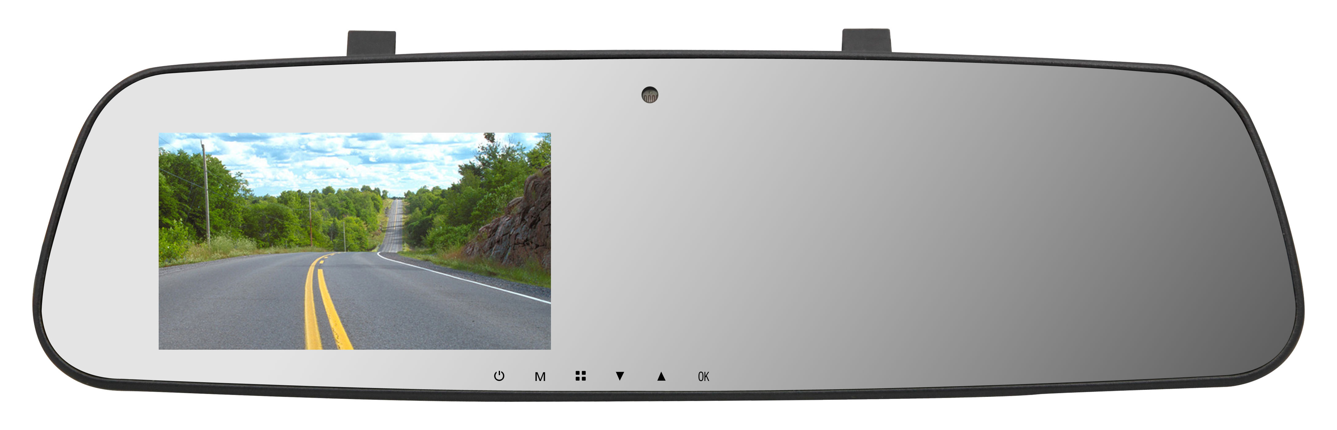 Ecran rtroviseur TFT LCD 11cm 4.5 pouces Bluetooth avec camra enregistreuse DVR 1080 FULL HD