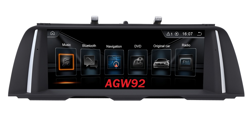 Autoradio AGW92 GPS WIFI Bluetooth USB SD 10 pouces pour BMW F10 F11 srie 5 (processeur 2GHZ)