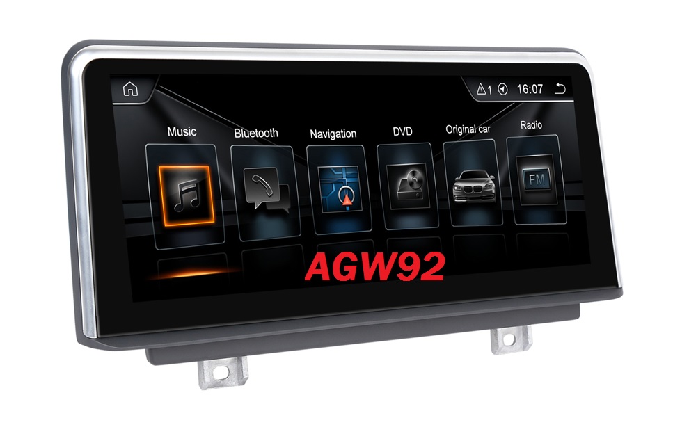 Autoradio AGW92 GPS WIFI Bluetooth USB SD pour BMW srie 2 F22 F23 F45 F46 F87 M2 (processeur 2GHZ)