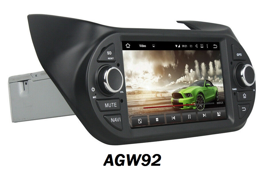 Autoradio AGW92 GPS WIFI DVD CD Bluetooth USB SD pour FIAT Fiorino (processeur 2GHZ)