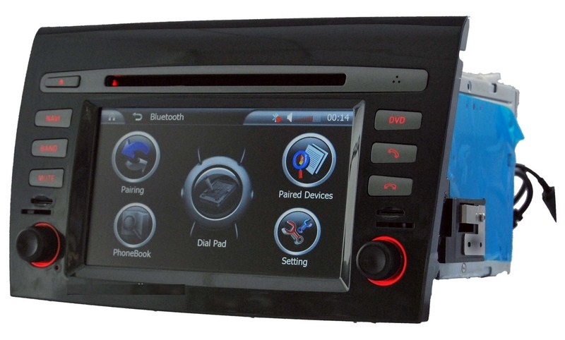 Autoradio AGW92 GPS DVD CD Bluetooth USB SD pour FIAT Bravo (processeur 1GHZ)