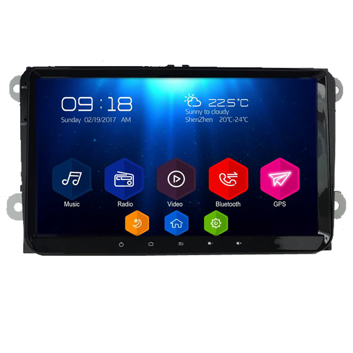 Autoradio AGW92 GPS WIFI Bluetooth USB SD 9 pouces pour SEAT Toledo Leon Alhambra Altea Exeo (processeur 2GHZ)