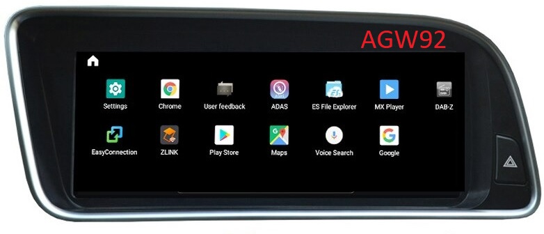 Autoradio AGW92 GPS WIFI DVD CD Bluetooth USB SD 10 pouces pour AUDI Q5 &  SQ5 (processeur 2GHZ)