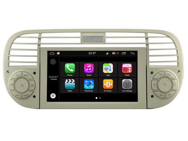 Autoradio AGW92 GPS WIFI Bluetooth USB SD pour FIAT 500 et ABARTH (processeur 2GHZ)