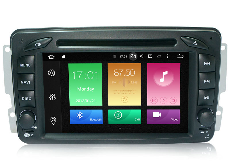 Autoradio AGW92 GPS WIFI DVD CD Bluetooth USB SD pour MERCEDES Vaneo Viano Vito Classe E C A G SLK CLK M ML (processeur 2GHZ)