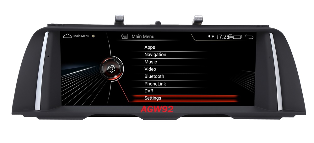 Autoradio AGW92 GPS WIFI Bluetooth USB SD 10 pouces pour BMW F10 F11 srie 5 (processeur 2GHZ)