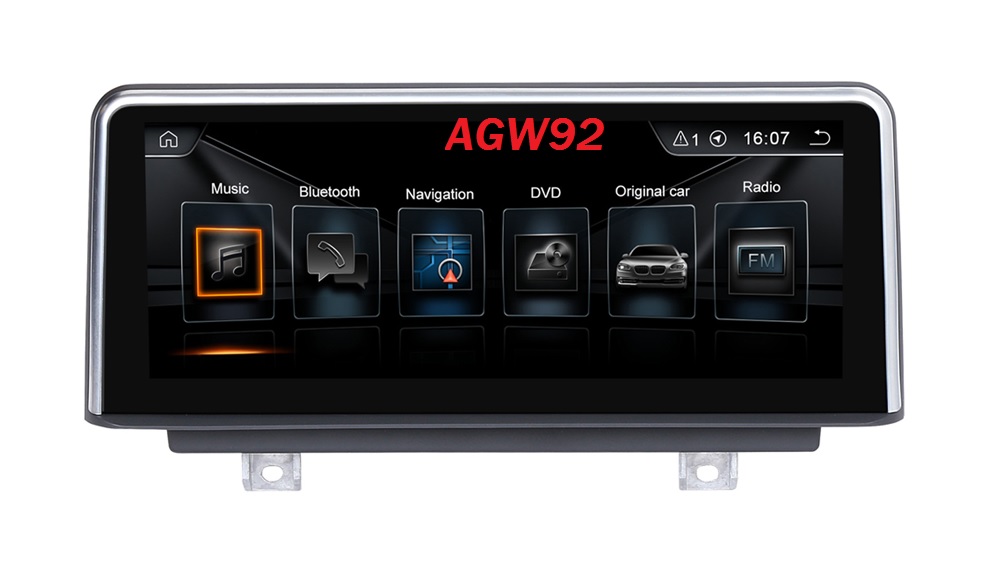 Autoradio AGW92 GPS WIFI Bluetooth USB SD pour BMW F20 F21 srie 1 (processeur 2GHZ)