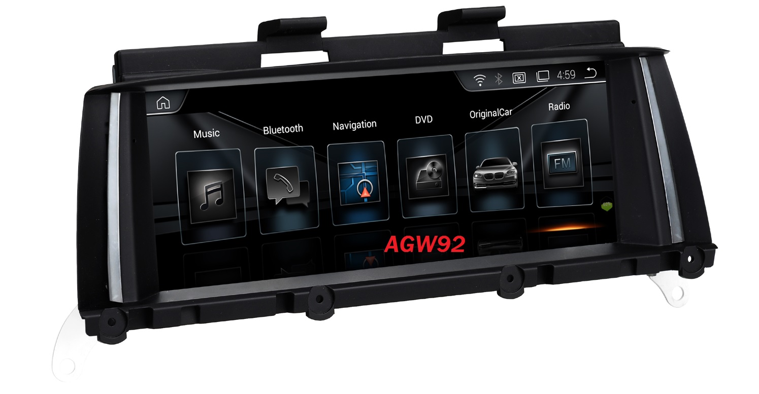 Autoradio AGW92 GPS WIFI Bluetooth USB SD 9 pouces pour BMW X3 F25 et X4 F26 (processeur 2GHZ)