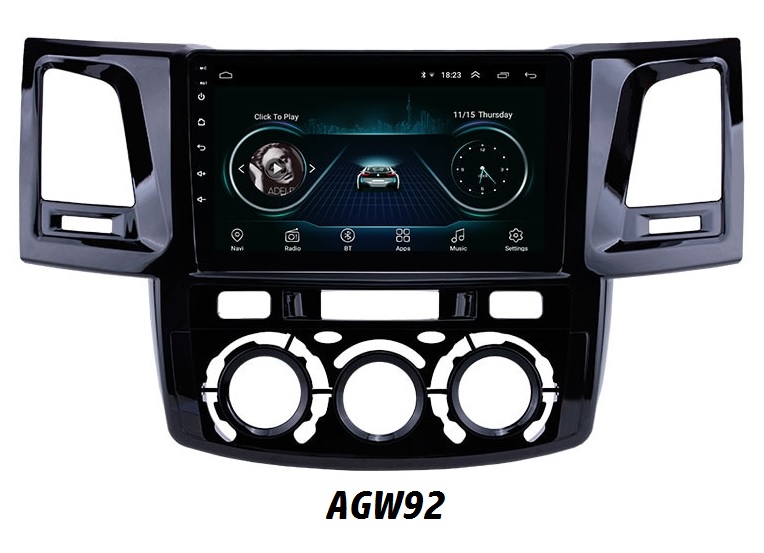 Autoradio AGW92 GPS WIFI DVD CD Bluetooth USB SD pour TOYOTA Hilux (processeur 2GHZ)