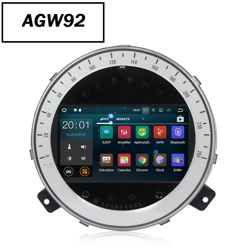 Autoradio AGW92 GPS WIFI DVD CD Bluetooth USB SD pour MINI Cooper Countryman (processeur 2GHZ)